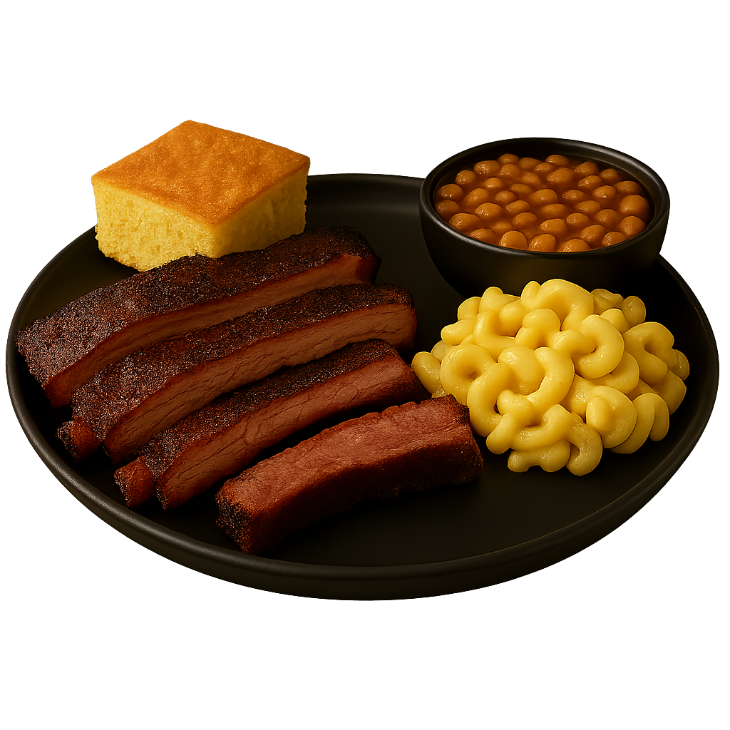 BBQ buffet platter from Smokin Zo's