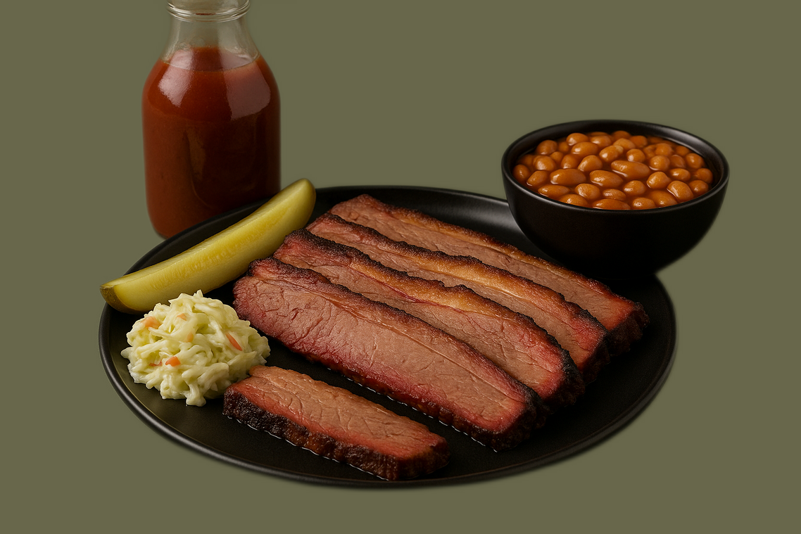 Guests enjoying Smokin Zo's BBQ catering